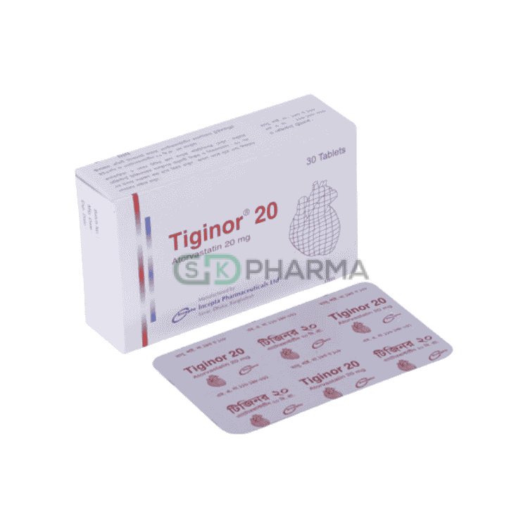 Tiginor Tablet 20 mg (Atorvastatin Calcium)