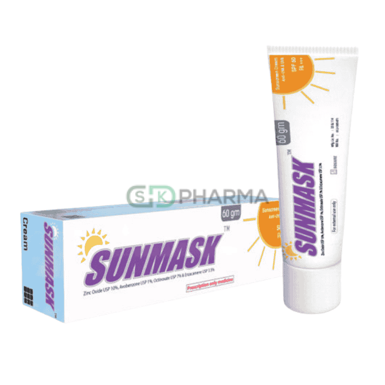 SunMask Cream  (Zinc oxide + Octinoxate + Enzacamene + Avobenzone)