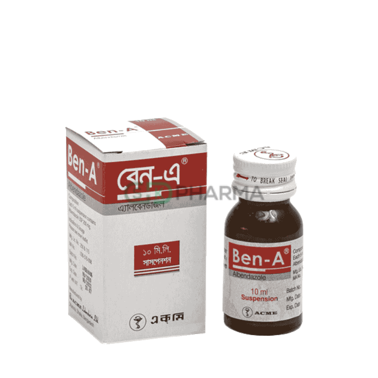 Ben-A Suspension 200 mg/5 ml (Albendazole)