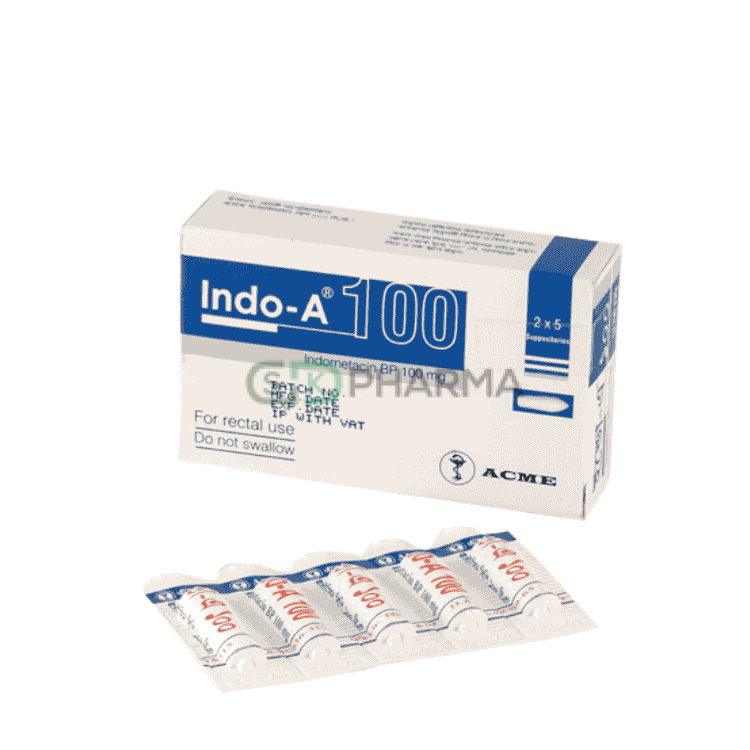 Indo-A Suppository 100 mg (Indomethacin (Rectal))