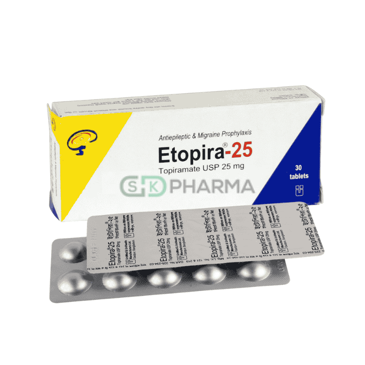 Etopira Tablet 25 mg (Topiramate)