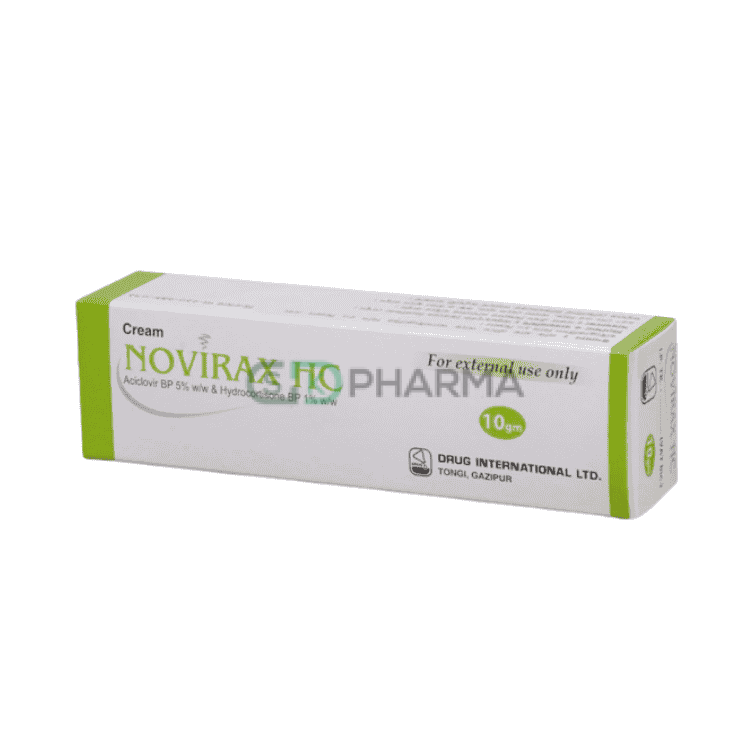 Novirax HC Cream 5%+1% (Acyclovir + Hydrocortisone)