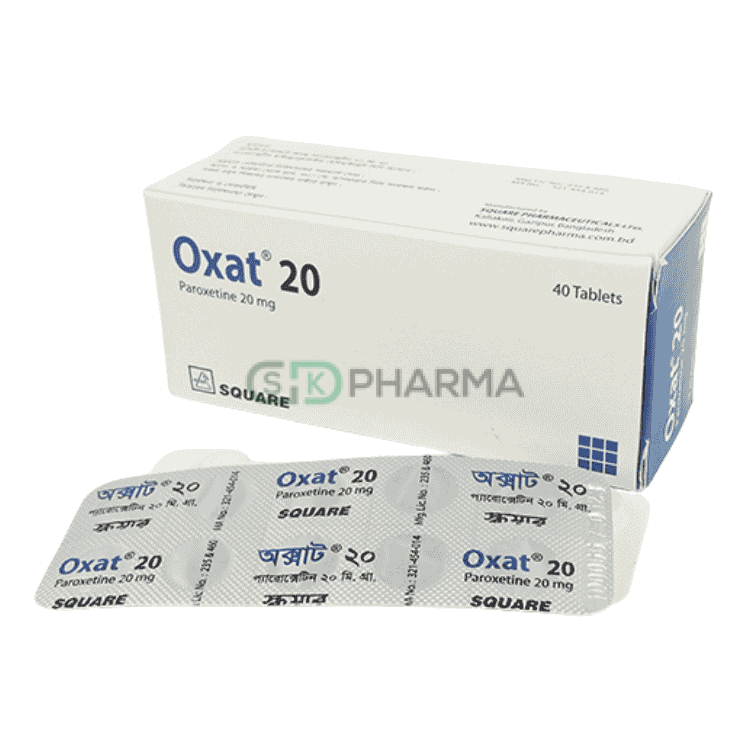 Oxat Tablet 20 mg (Paroxetine Hydrochloride)