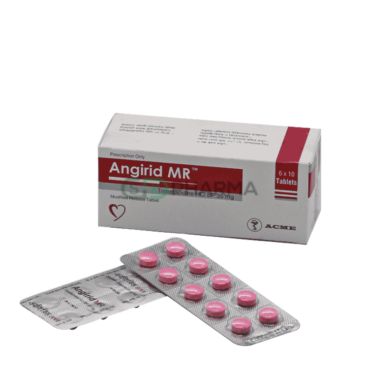 Angirid MR Tablet 35 mg (Trimetazidine Dihydrochloride)