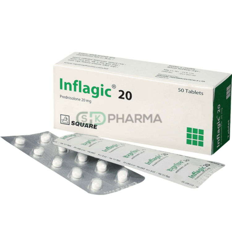 Inflagic Tablet 20 mg (Prednisolone)