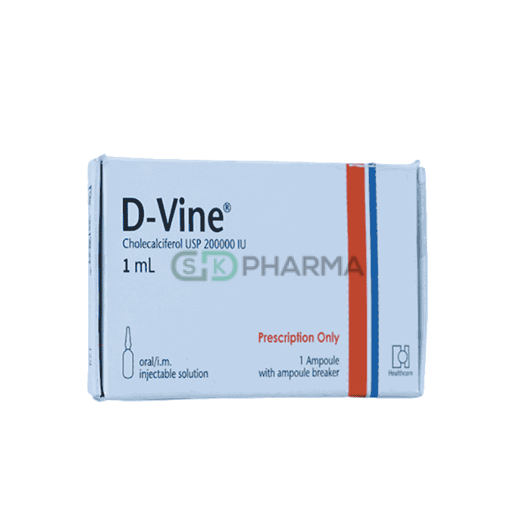 D-Vine Injectable Solution (Oral & IM) 200000 IU/ml (Cholecalciferol [Vitamin D3])