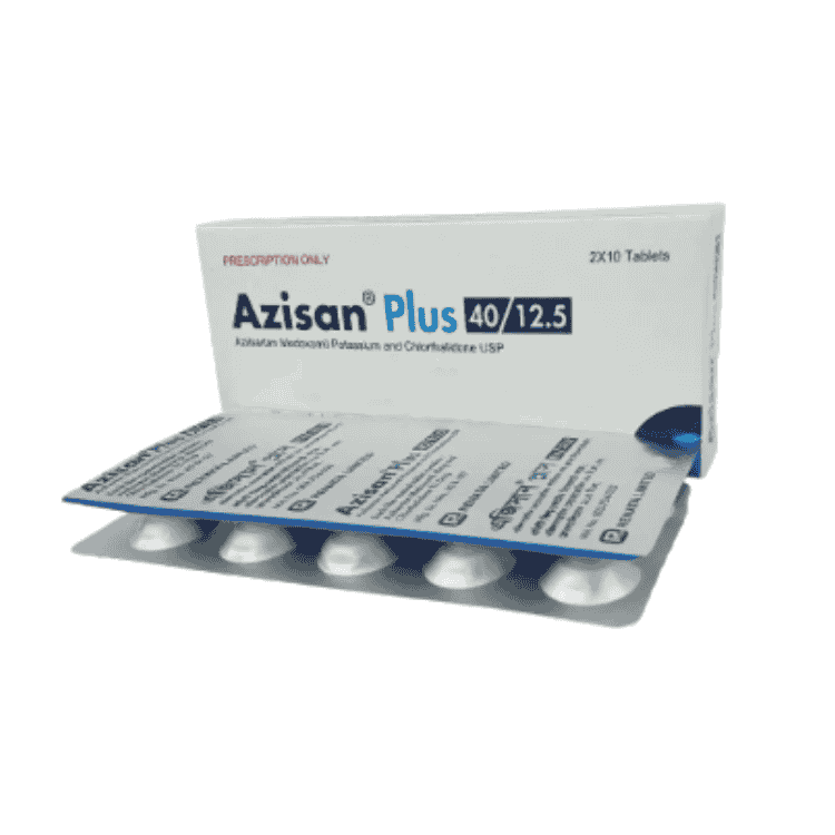 Azilpres Plus Tablet 40 mg+12.5 mg (Azilsartan Medoxomil + Chlorthalidone)