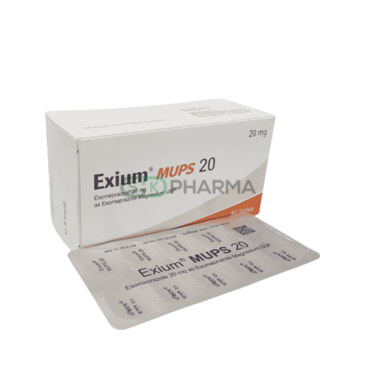 Exium MUPS Tablet 20 mg (Esomeprazole (MUPS preparation))