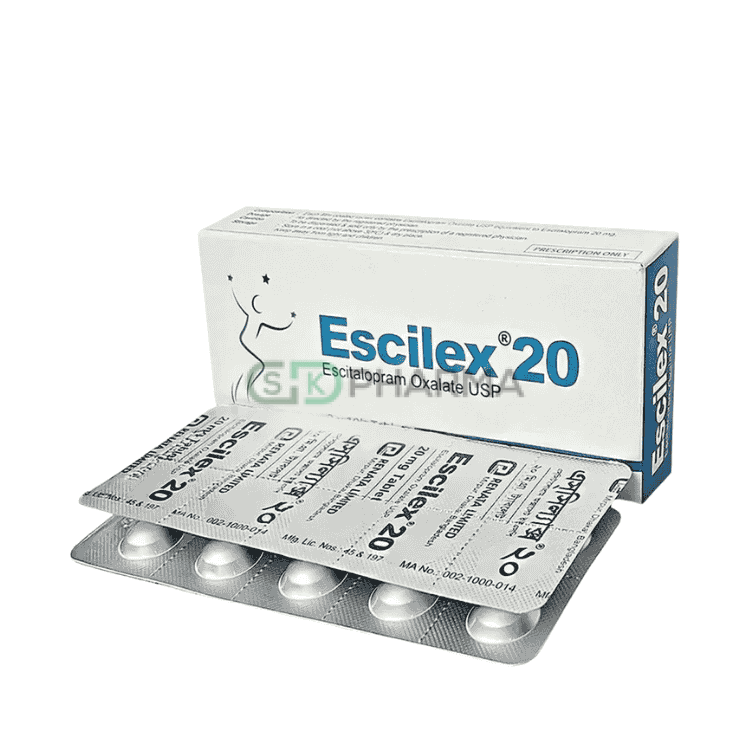 Escilex Tablet 20 mg (Escitalopram Oxalate)