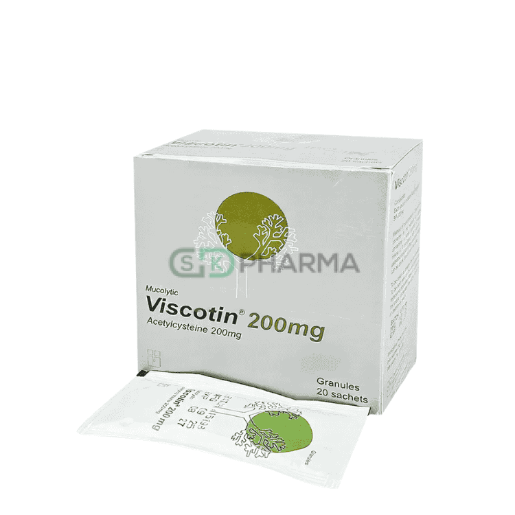 Viscotin Eff. Granules 200 mg/sachet (Acetylcysteine)