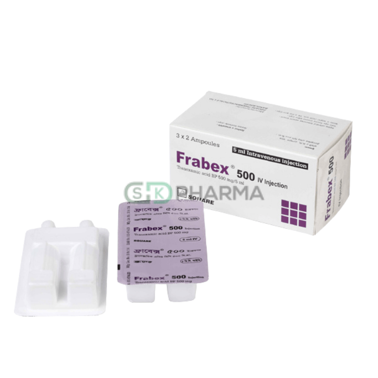Frabex Injection 500 mg/5 ml (Tranexamic Acid)