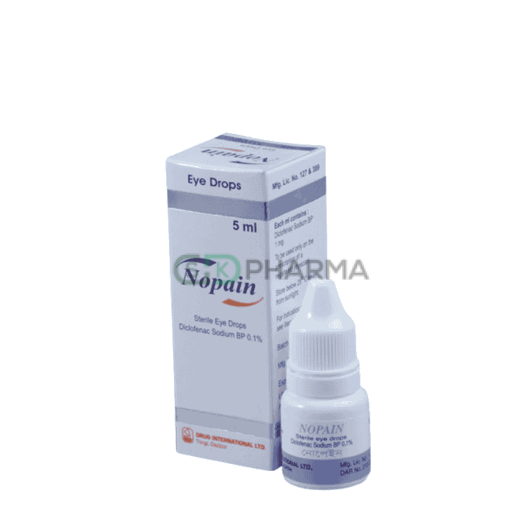 Nopain Eye Drop 0.10% (Diclofenac Sodium (Ophthalmic))