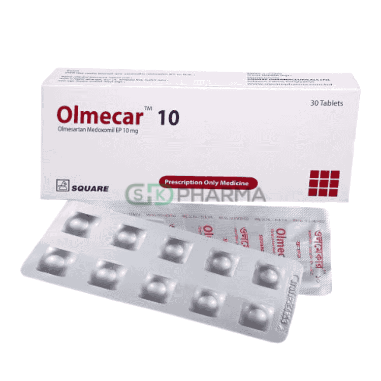 Olmecar Tablet 10 mg (Olmesartan Medoxomil)