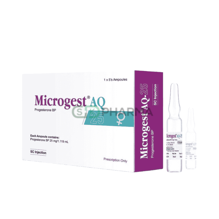Microgest AQ Injection 25 mg/1.119 ml (Progesterone Micronised (SC injection))