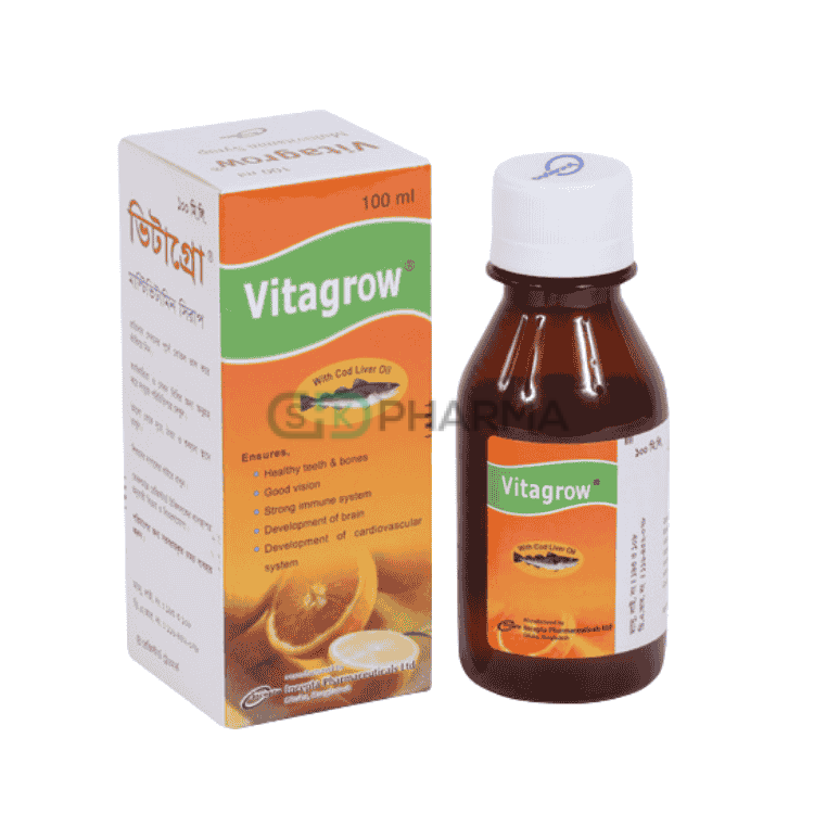 Vitagrow Syrup (Multivitamin + Cod Liver Oil)