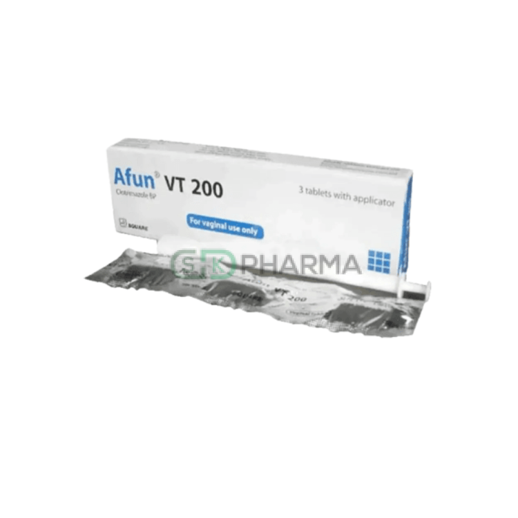 Afun VT Vaginal Tablet 200 mg (Clotrimazole)
