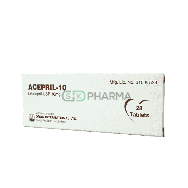 Acepril Tablet 10 mg (Lisinopril)
