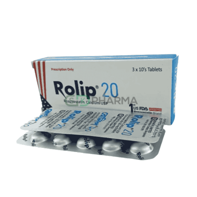 Rolip Tablet 20 mg (Rosuvastatin Calcium)