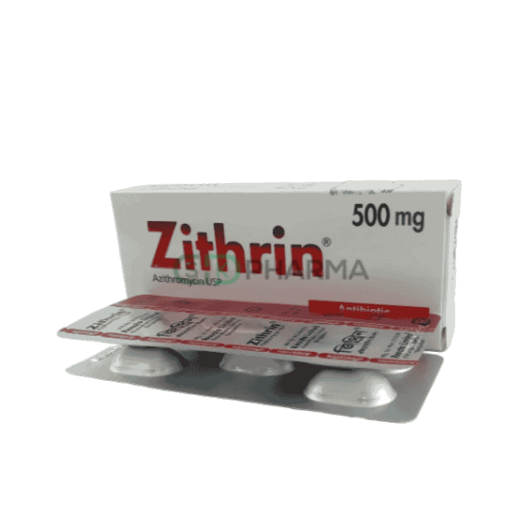 Zithrin Tablet 500 mg (Azithromycin Dihydrate)