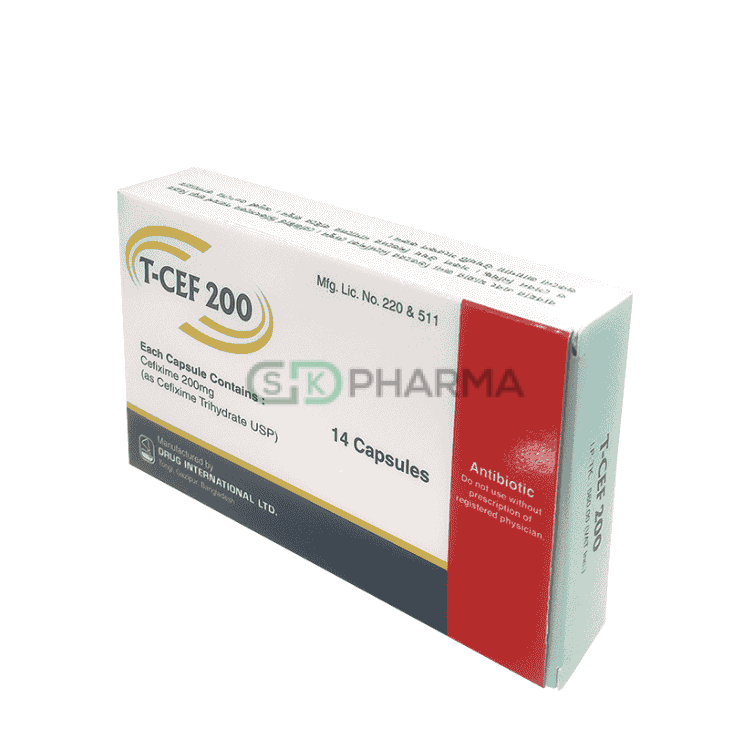 T-Cef Capsule 200 mg (Cefixime Trihydrate)