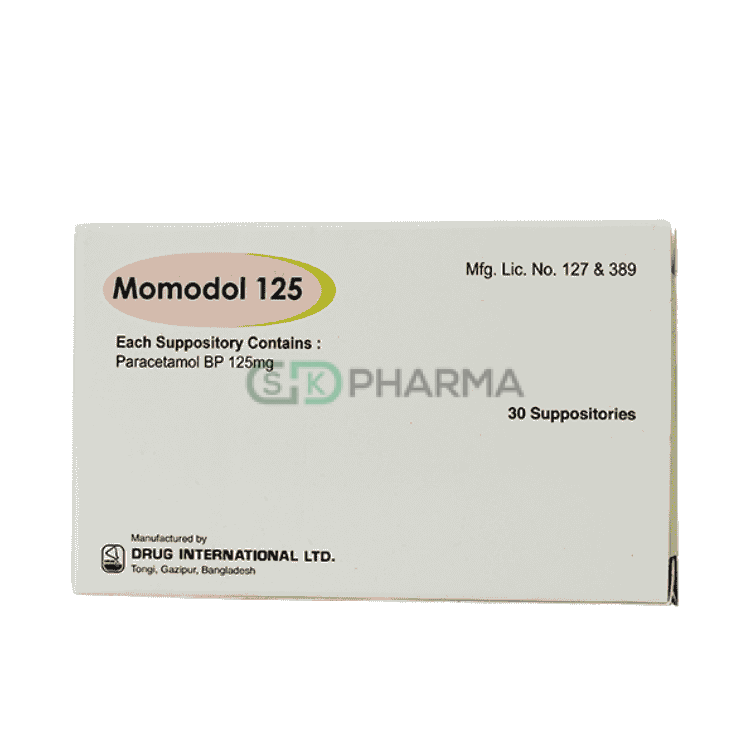 Momodol Suppository 125 mg (Paracetamol)