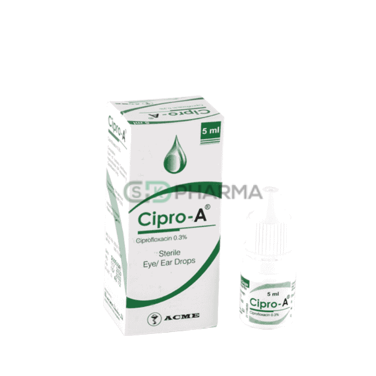 Cipro-A Eye Drop 0.30% (Ciprofloxacin (Ophthalmic))