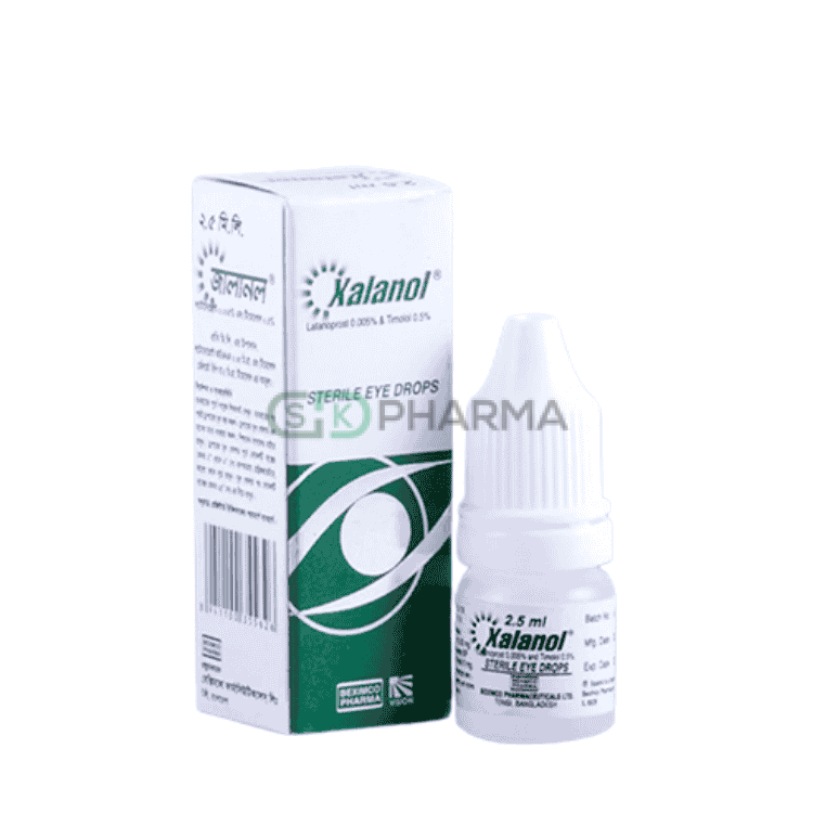 Xalanol Eye Drop 0.005%+0.5% (Latanoprost + Timolol)