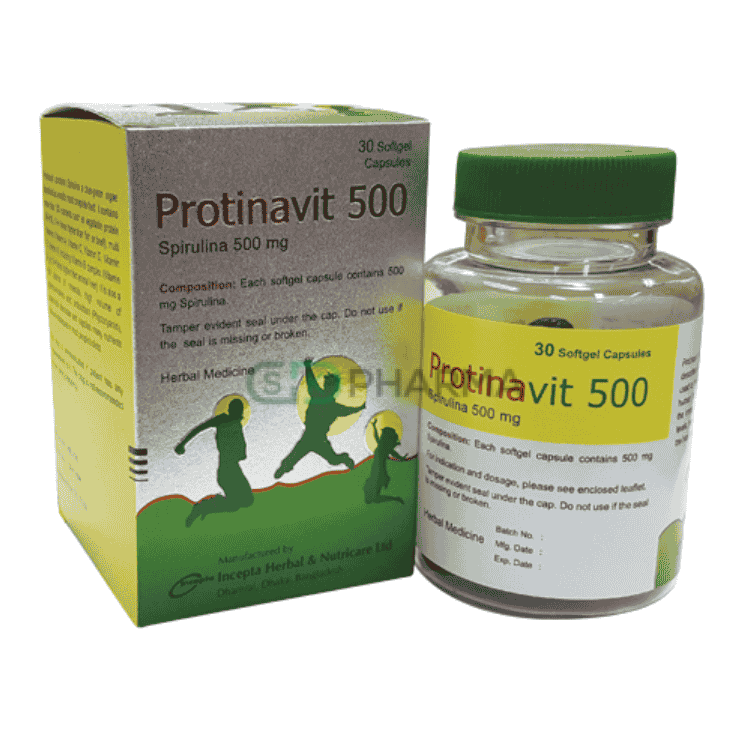 Protinavit Capsule 500 mg (Spirulina)