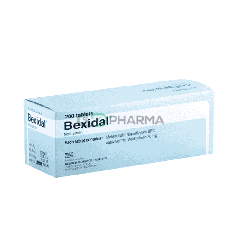 Bexidal Tablet 50 mg (Mebhydrolin Napadisylate)