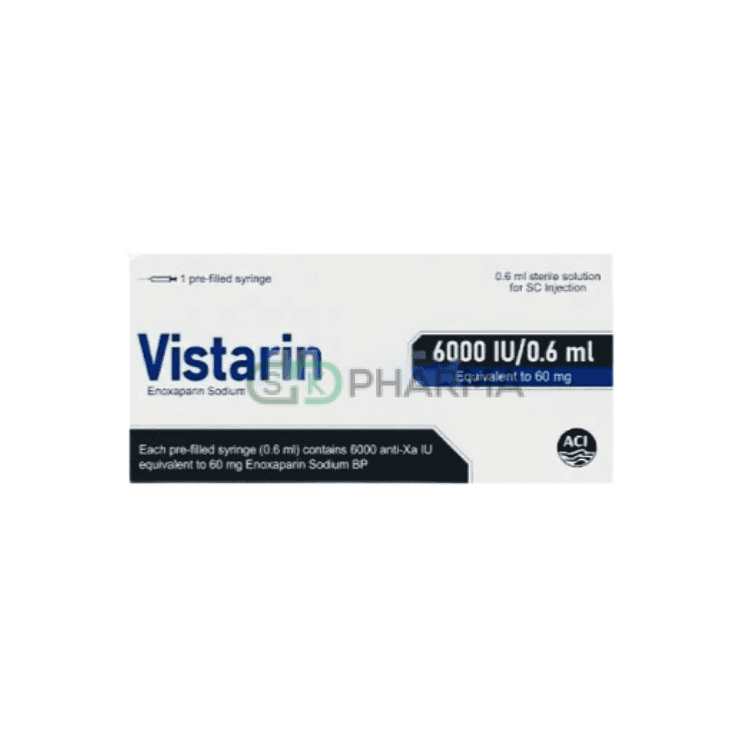 Vistarin Injection 6000 Anti-Xa IU/0.6 ml (Enoxaparin Sodium)