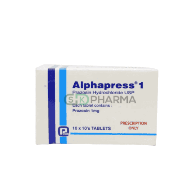 Alphapress Tablet 1 mg (Prazosin Hydrochloride)