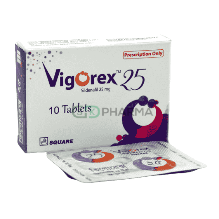 Vigorex Tablet 25 mg (Sildenafil Citrate)