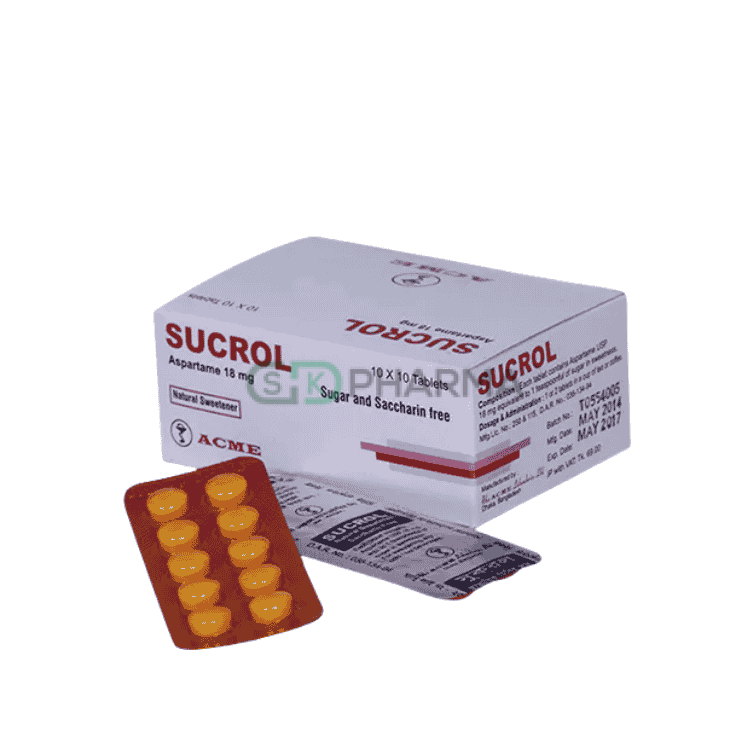 Sucrol Tablet 18 mg (Aspartame)