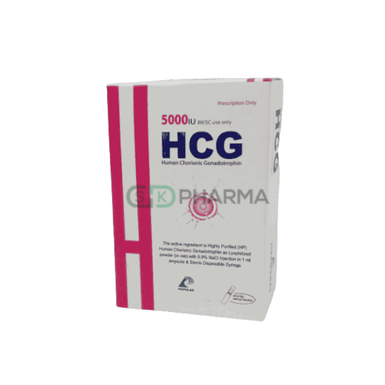 HCG Injection 5000 IU/vial (Human Chorionic Gonadotrophin)