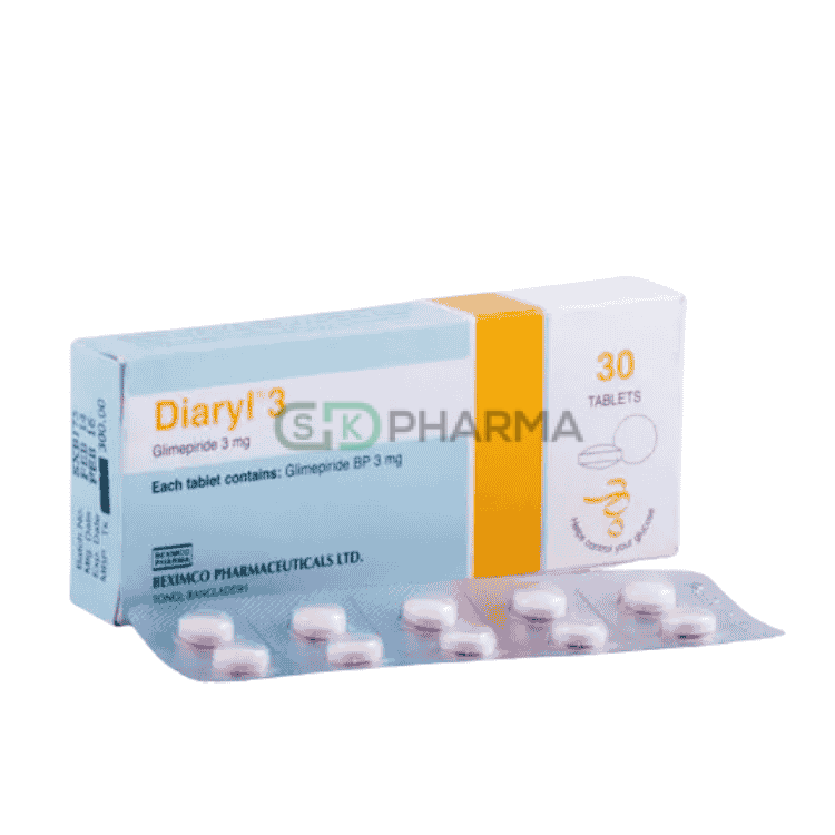 Diaryl Tablet 3 mg (Glimepiride)