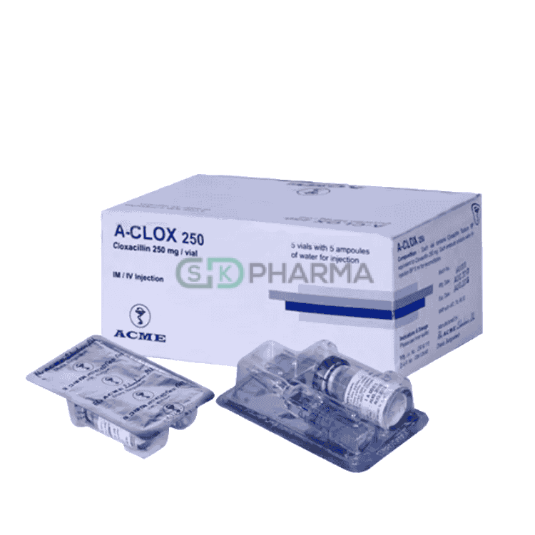 A-Clox Injection 250 mg/vial (Cloxacillin Sodium)