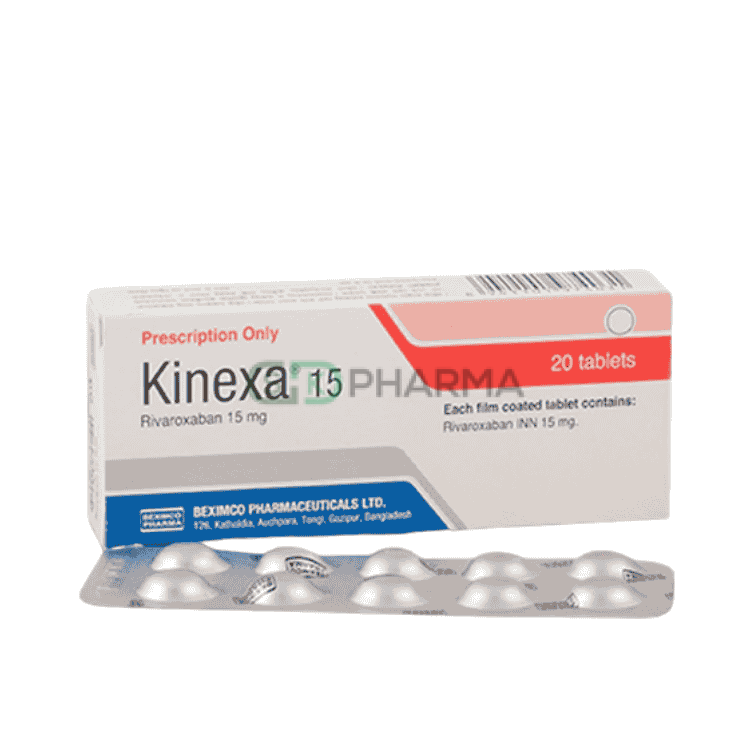 Kinexa Tablet 15 mg (Rivaroxaban)