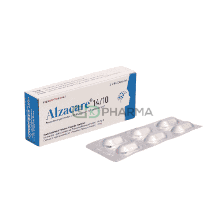 Alzacare Capsule 14 mg+10 mg (Memantine + Donepezil)