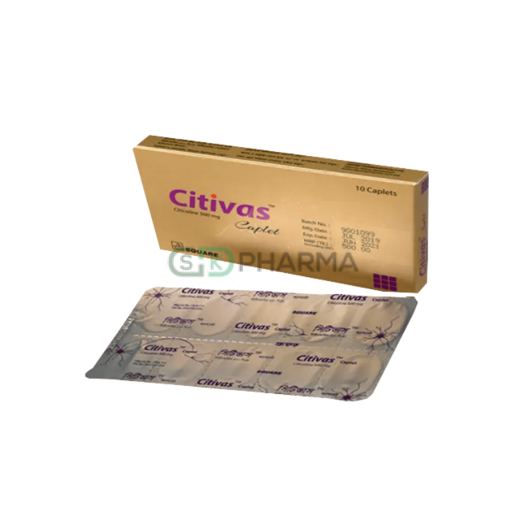Citivas Tablet 500 mg (Citicoline Sodium)