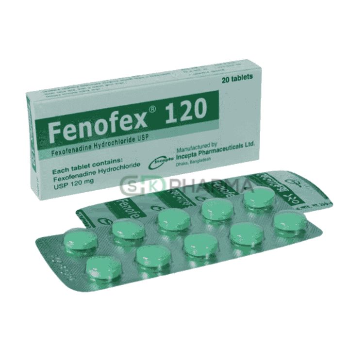 Fenofex Tablet 120 mg (Fexofenadine Hydrochloride)