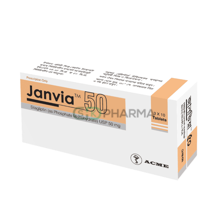 Janvia Tablet 50 mg (Sitagliptin)