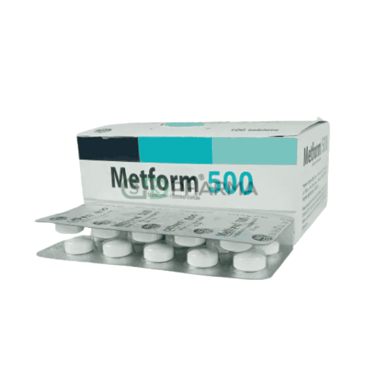 Metform Tablet 500 mg (Metformin Hydrochloride)