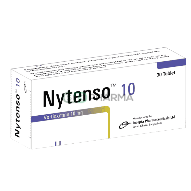 Nytenso Tablet 10 mg (Vortioxetine Hydrobromide)