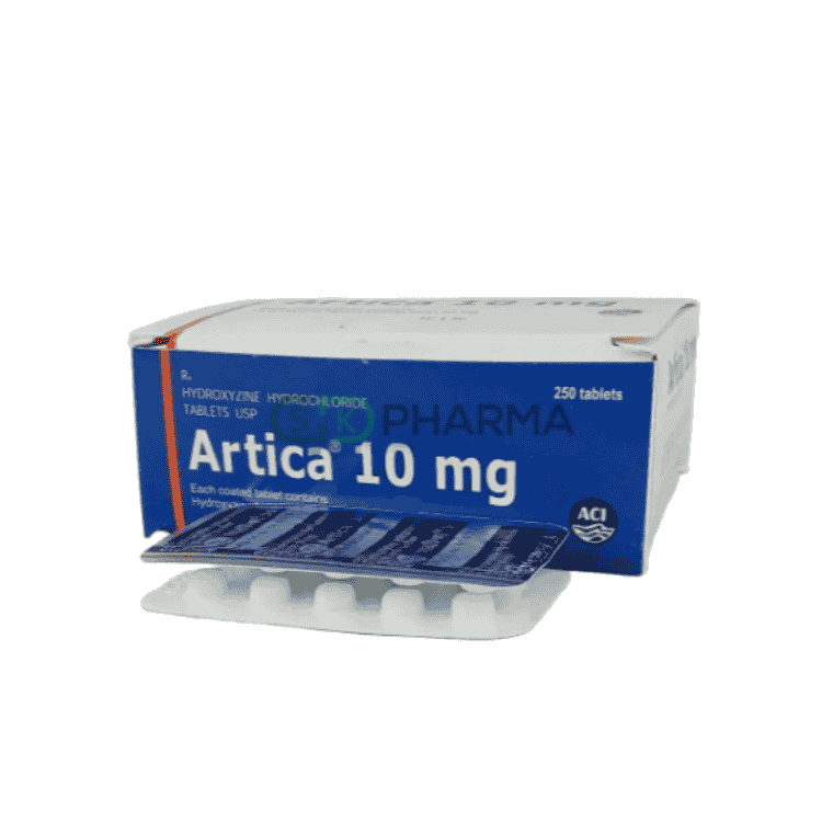 Artica Tablet 10 mg (Hydroxyzine Hydrochloride)