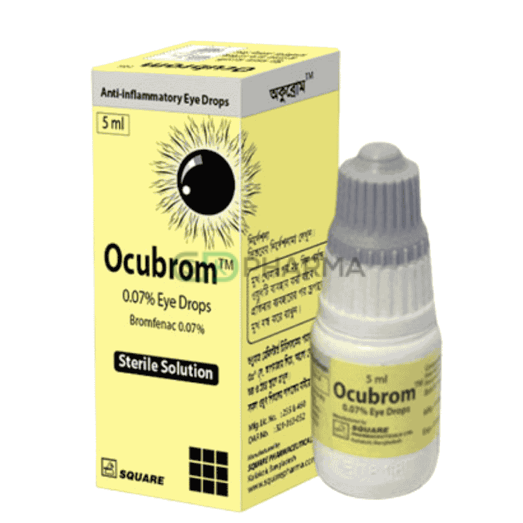 Ocubrom Eye Drop 0.07% (Bromfenac Sodium)