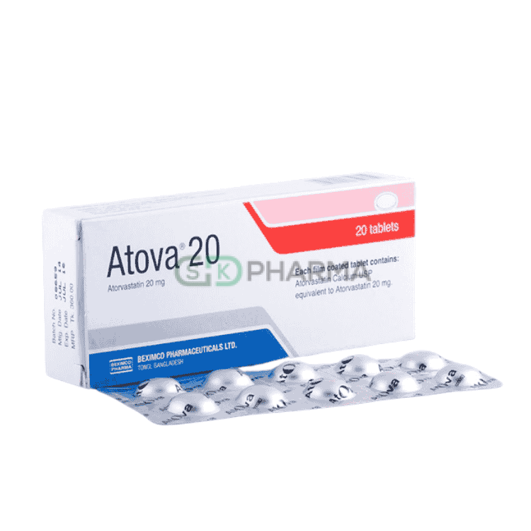 Atova Tablet 20 mg (Atorvastatin Calcium)