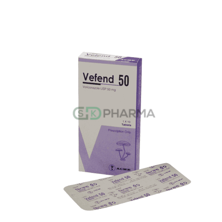 Vefend Tablet 50 mg (Voriconazole)