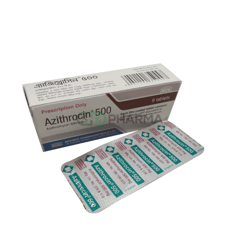 Azithrocin Tablet 500 mg (Azithromycin Dihydrate)