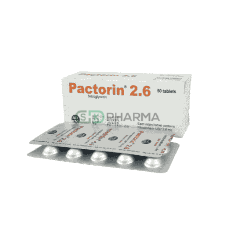 Pactorin Tablet 2.6 mg (Nitroglycerin)