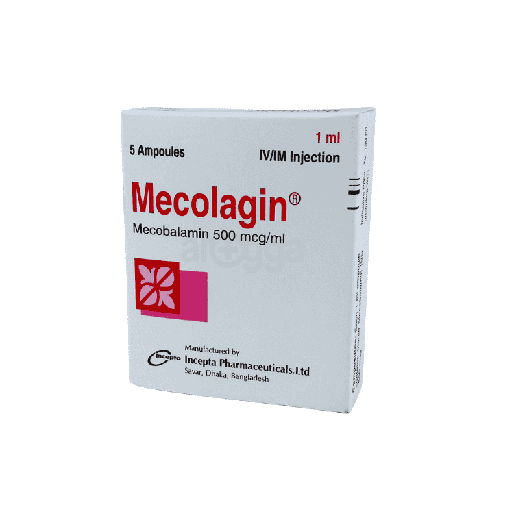 Mecolagin Injection 500 mcg/ml (Mecobalamin)